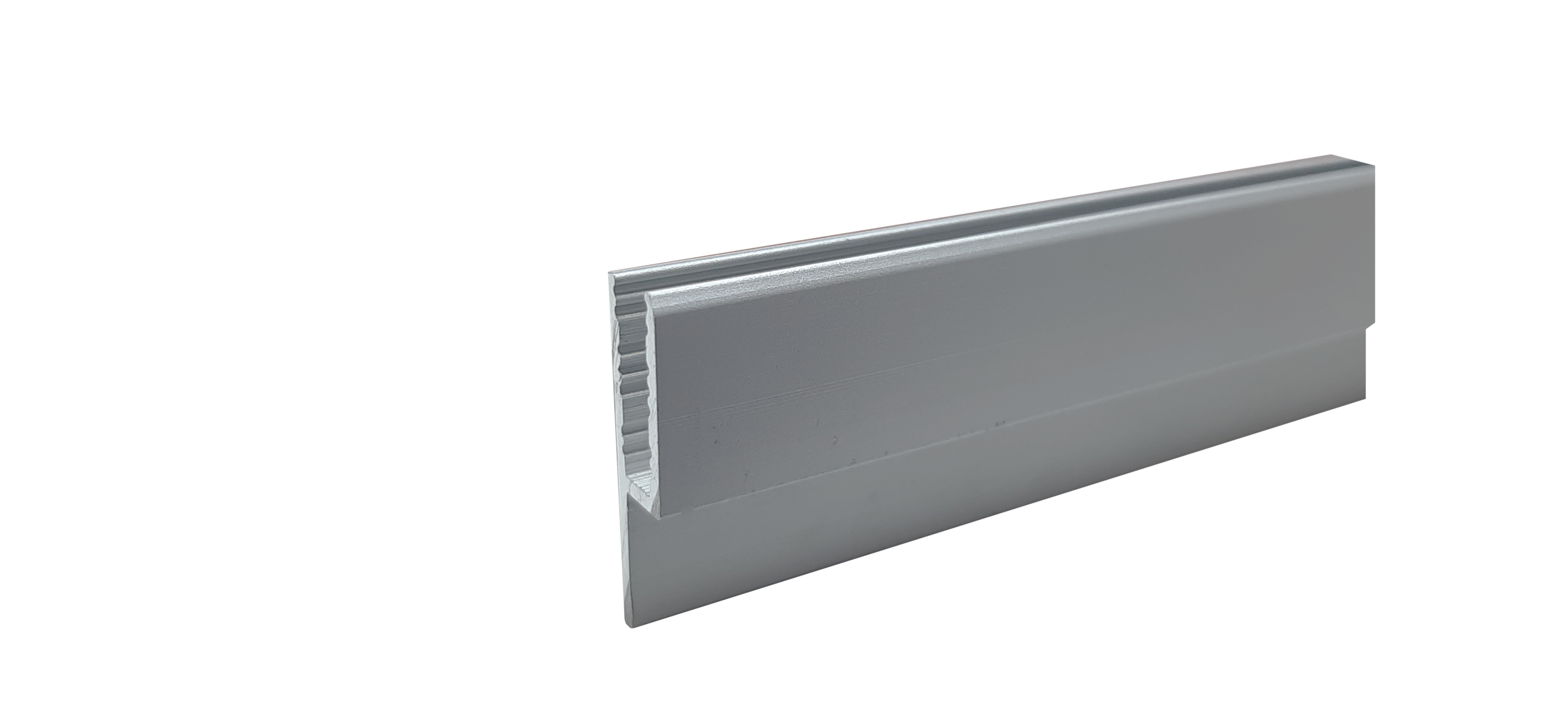 P-ED1 Light Duty Fabric Aluminium Profile, 60mm Modular SEG Frame, Anodized Silver, 3M Length, Textile Lightbox Compatible, High Precision Display Solution for Retail & Exhibitions